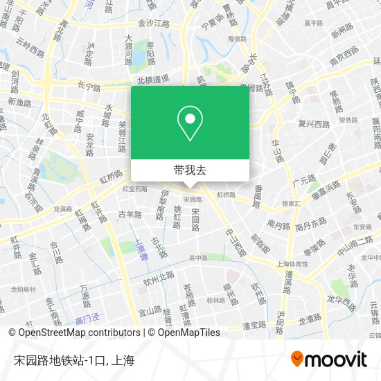 宋园路地铁站-1口地图