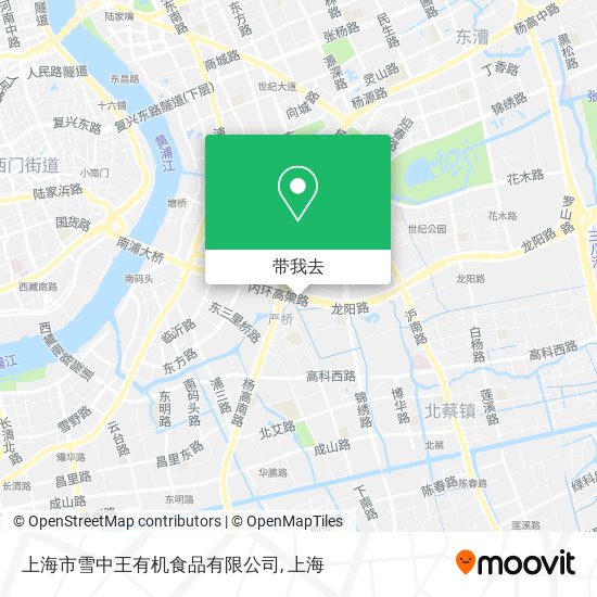 上海市雪中王有机食品有限公司地图