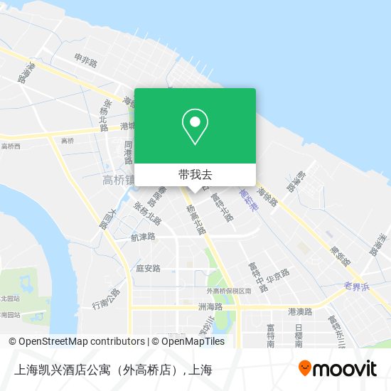 上海凯兴酒店公寓（外高桥店）地图