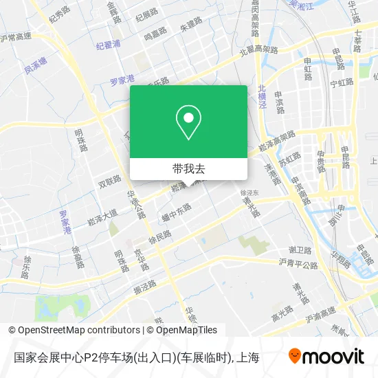 国家会展中心P2停车场(出入口)(车展临时)地图