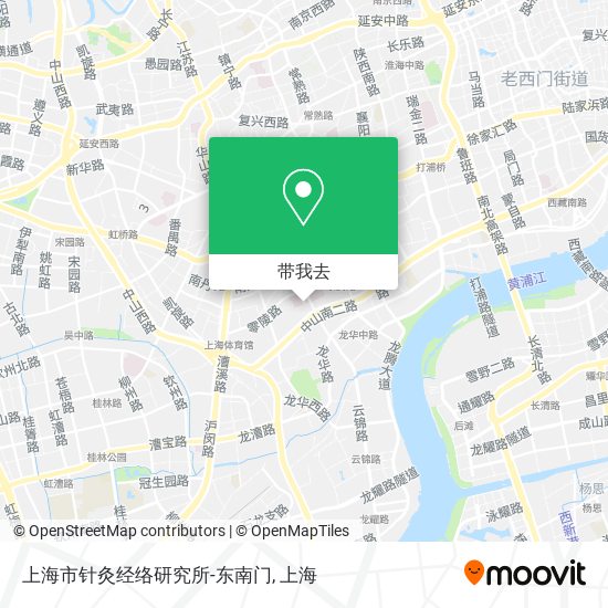 上海市针灸经络研究所-东南门地图