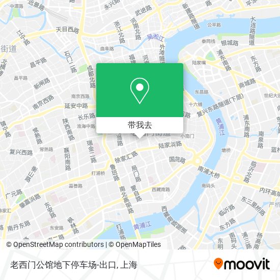 老西门公馆地下停车场-出口地图