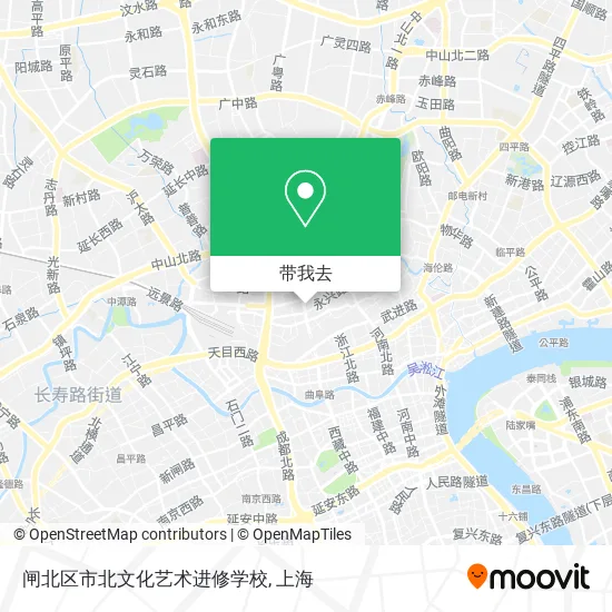 闸北区市北文化艺术进修学校地图