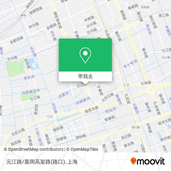 元江路/嘉闵高架路(路口)地图