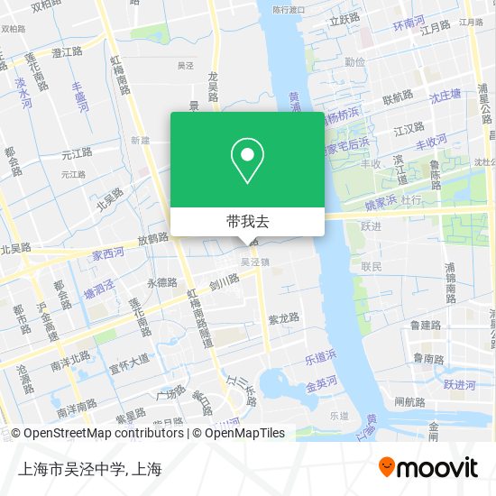 上海市吴泾中学地图