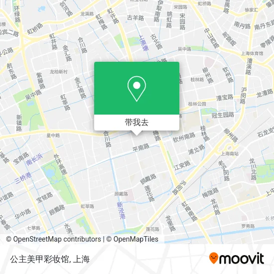 公主美甲彩妆馆地图