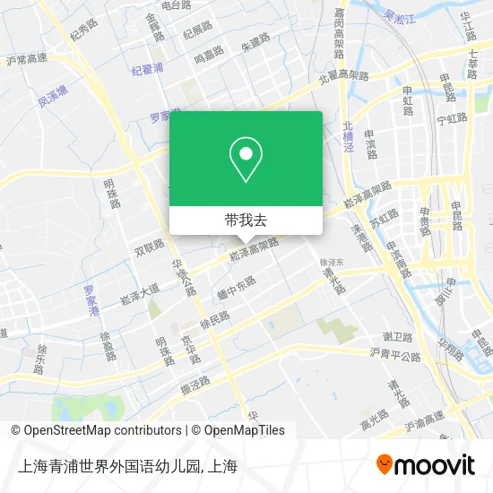 上海青浦世界外国语幼儿园地图