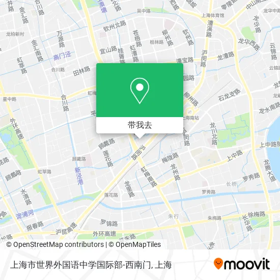 上海市世界外国语中学国际部-西南门地图