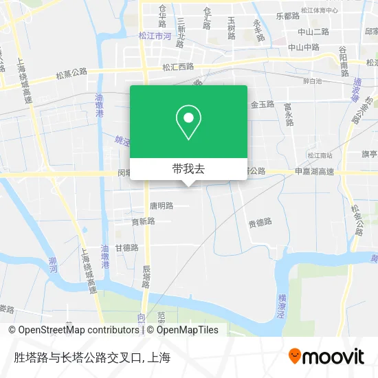 胜塔路与长塔公路交叉口地图