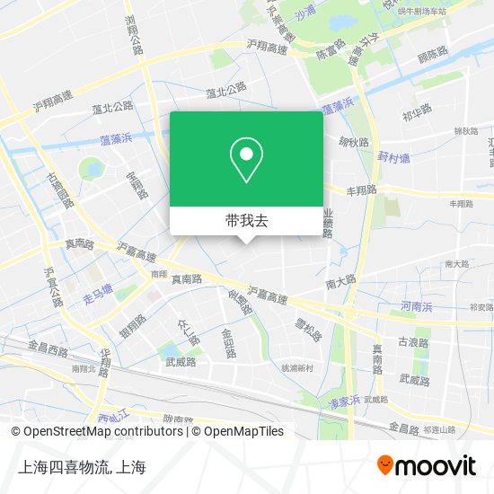 上海四喜物流地图