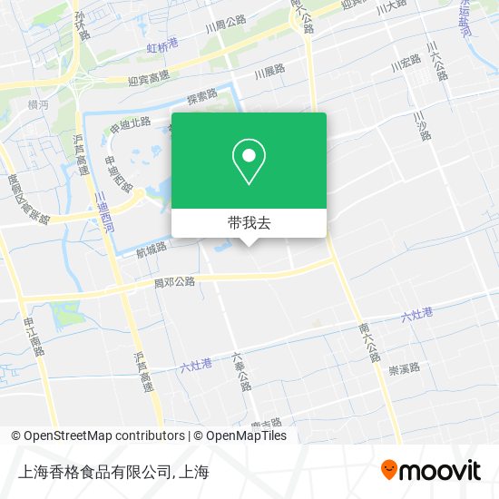 上海香格食品有限公司地图