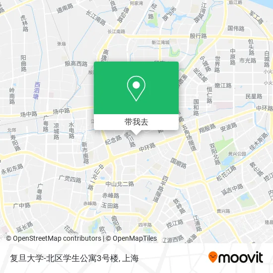 复旦大学-北区学生公寓3号楼地图