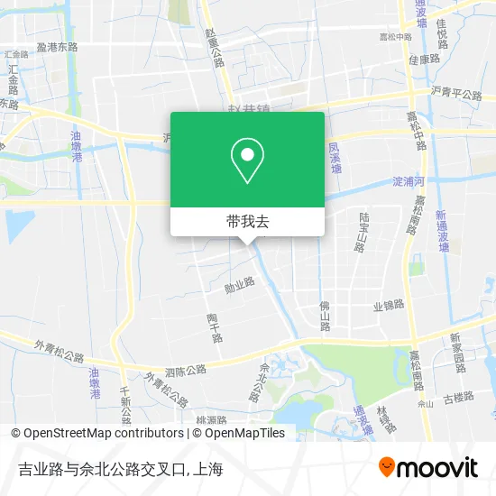 吉业路与佘北公路交叉口地图
