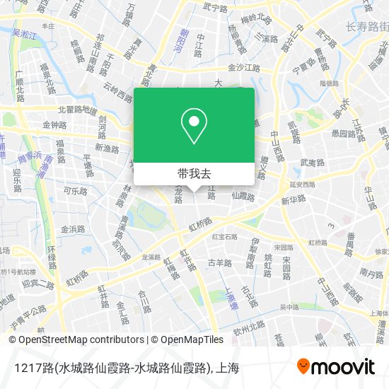 1217路(水城路仙霞路-水城路仙霞路)地图