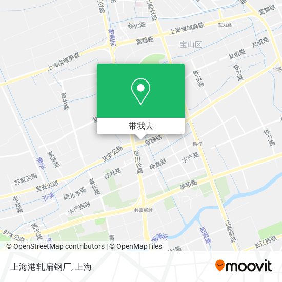 上海港轧扁钢厂地图