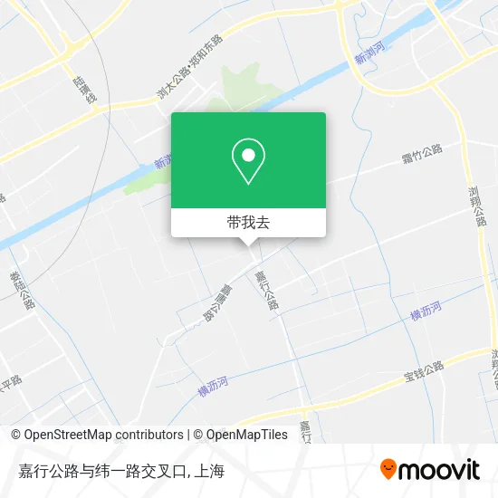 嘉行公路与纬一路交叉口地图