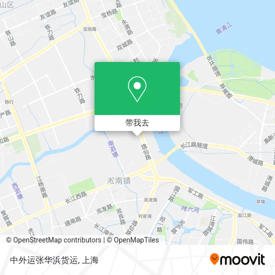 中外运张华浜货运地图