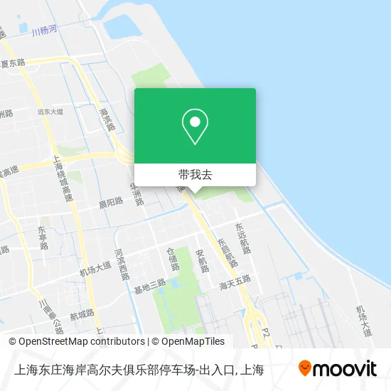 上海东庄海岸高尔夫俱乐部停车场-出入口地图