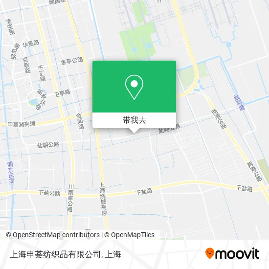 上海申荟纺织品有限公司地图
