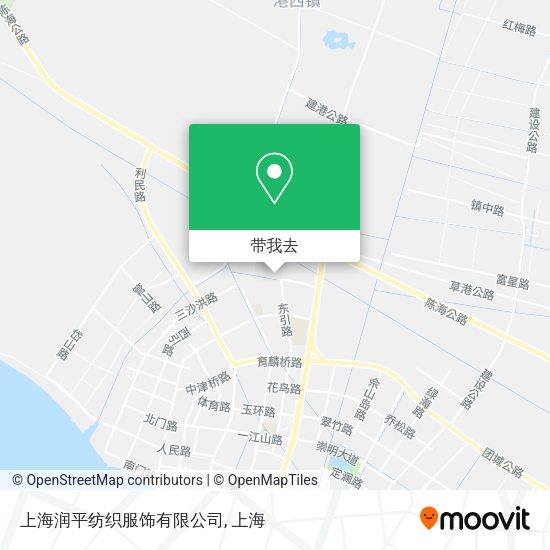 上海润平纺织服饰有限公司地图