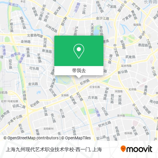 上海九州现代艺术职业技术学校-西一门地图