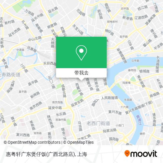 惠粤轩广东煲仔饭(广西北路店)地图