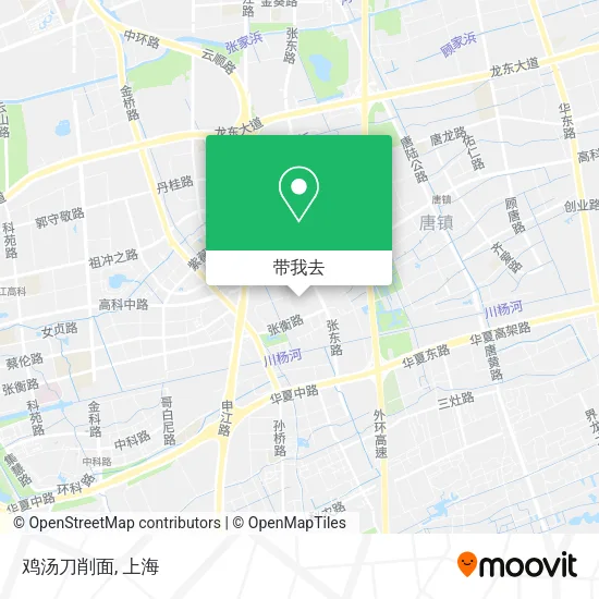 鸡汤刀削面地图