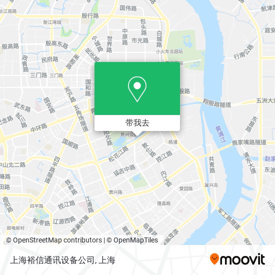 上海裕信通讯设备公司地图