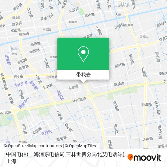 中国电信(上海浦东电信局 三林世博分局北艾电话站)地图