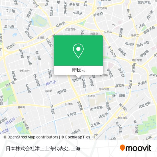 日本株式会社津上上海代表处地图