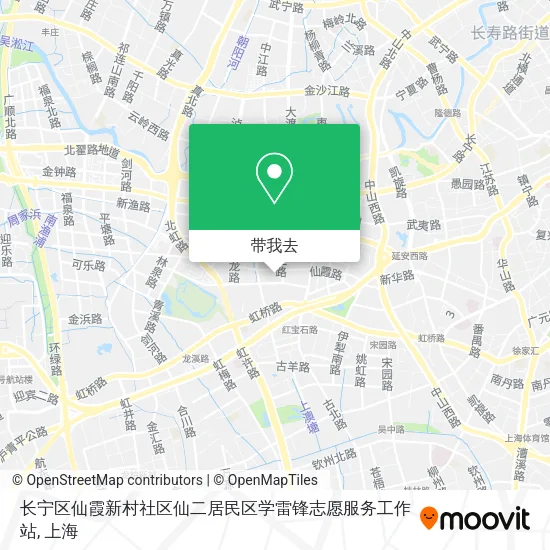 长宁区仙霞新村社区仙二居民区学雷锋志愿服务工作站地图