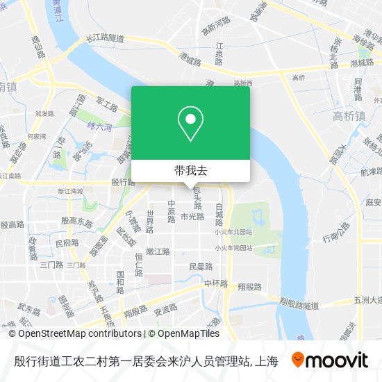 殷行街道工农二村第一居委会来沪人员管理站地图