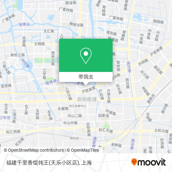 福建千里香馄饨王(天乐小区店)地图