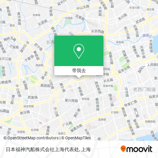 日本福神汽船株式会社上海代表处地图