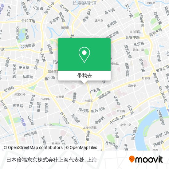 日本倍福东京株式会社上海代表处地图