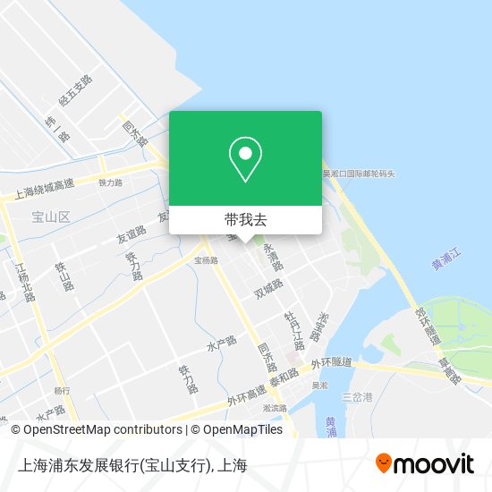 上海浦东发展银行(宝山支行)地图