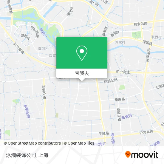 泳潮装饰公司地图
