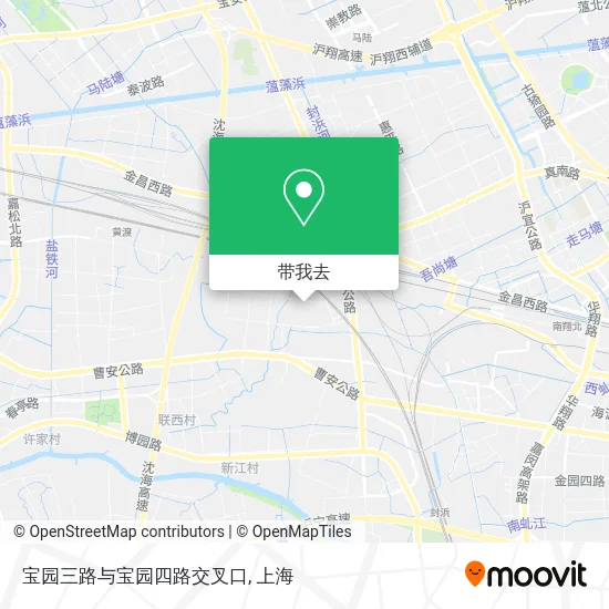 宝园三路与宝园四路交叉口地图