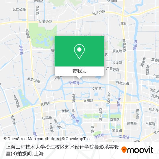 上海工程技术大学松江校区艺术设计学院摄影系实验室(3)拍摄间地图