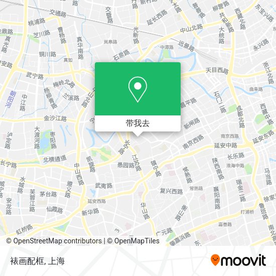 裱画配框地图