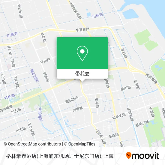 格林豪泰酒店(上海浦东机场迪士尼东门店)地图