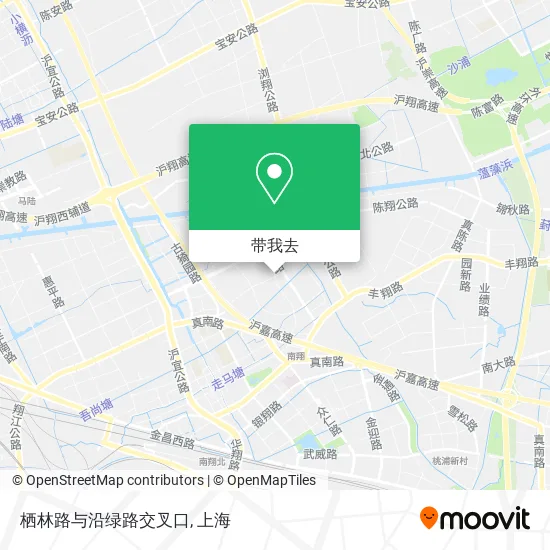 栖林路与沿绿路交叉口地图