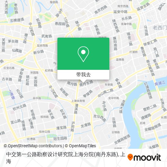 中交第一公路勘察设计研究院上海分院(南丹东路)地图