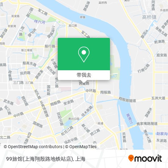 99旅馆(上海翔殷路地铁站店)地图