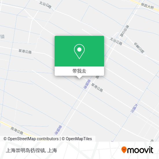 上海崇明岛彷徨镇地图