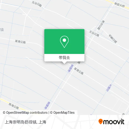 上海崇明岛彷徨镇地图