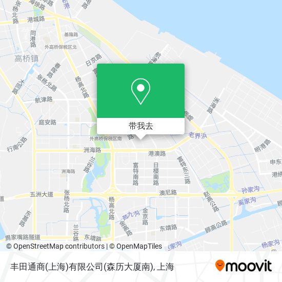 丰田通商(上海)有限公司(森历大厦南)地图