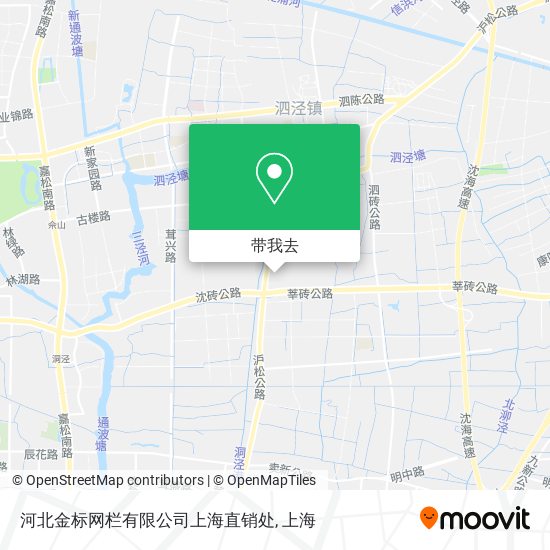 河北金标网栏有限公司上海直销处地图