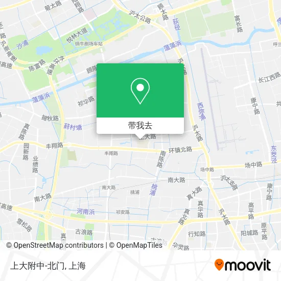 上大附中-北门地图
