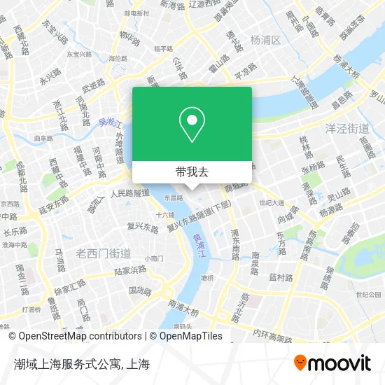 潮域上海服务式公寓地图